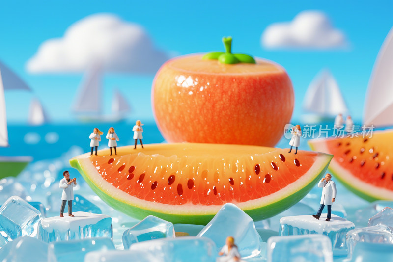 水果冰块世界夏天立夏处暑大暑立秋夏至白露
