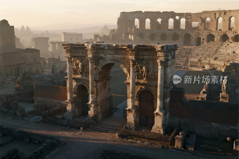 古罗马历史遗迹景观