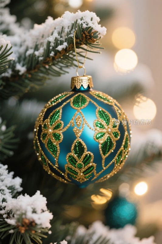 圣诞树装饰圣诞球