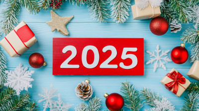 2025年会新年企业发展新方向卡通插图 2025年会新年企业发展新方向卡通插图
