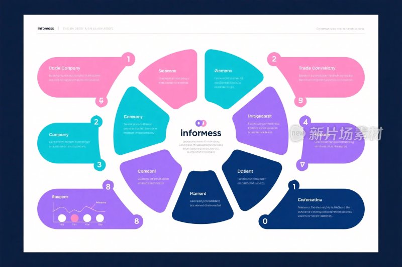 环形信息图表设计