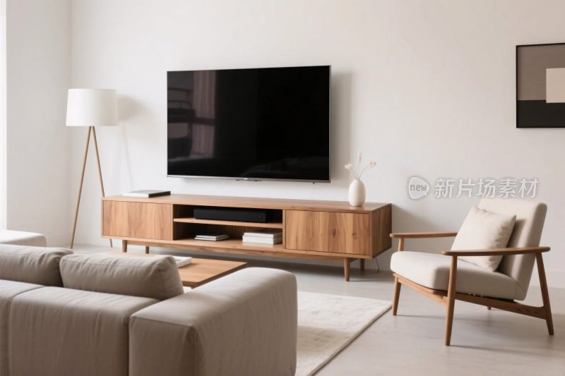 现代简约客厅室内场景