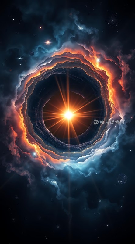 宇宙奇观黑洞与恒星