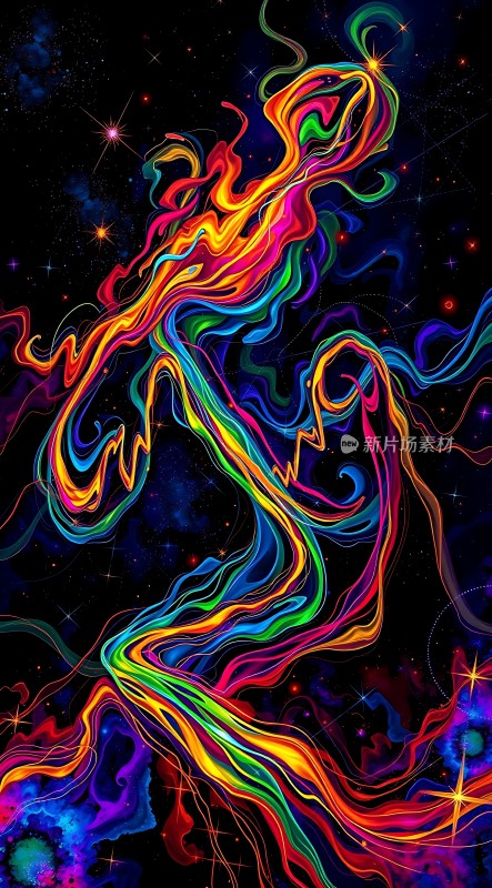 五彩斑斓的宇宙舞者