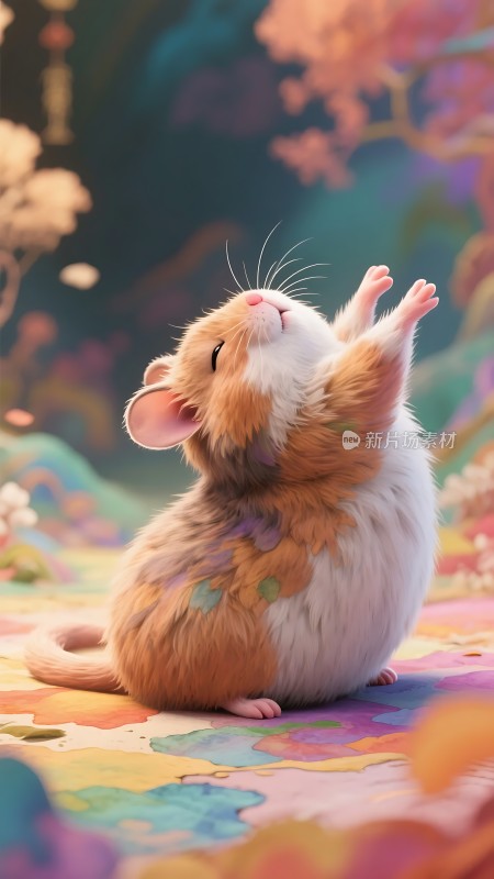 小仓鼠欢快起舞