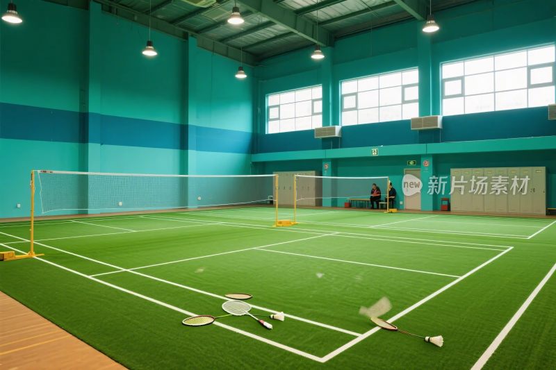 室内羽毛球场馆场景