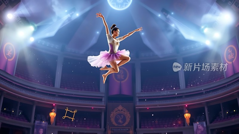 舞台上的芭蕾舞者