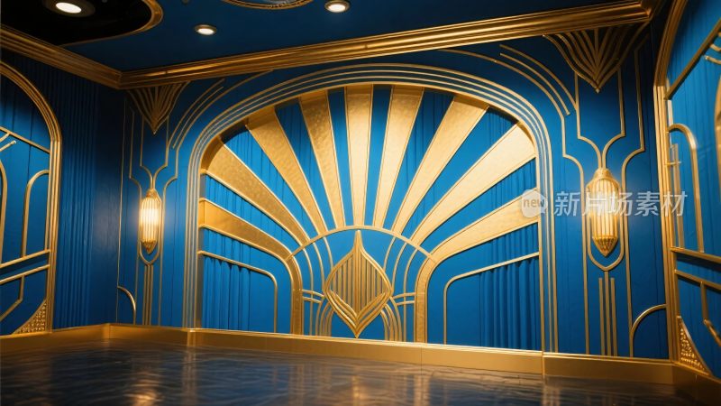 装饰艺术风格室内场景