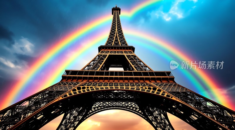 埃菲尔铁塔下的彩虹之约