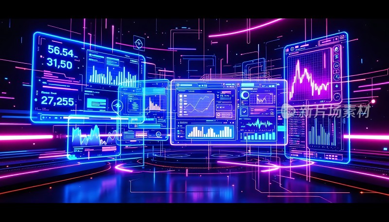 未来科技数据图表展示