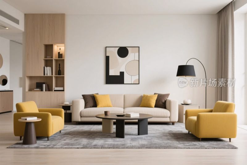 现代简约客厅布置