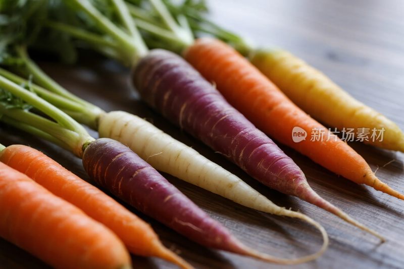 彩色胡萝卜静物摄影