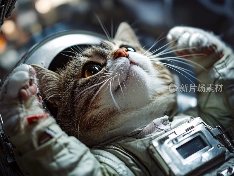 身穿宇航服的猫