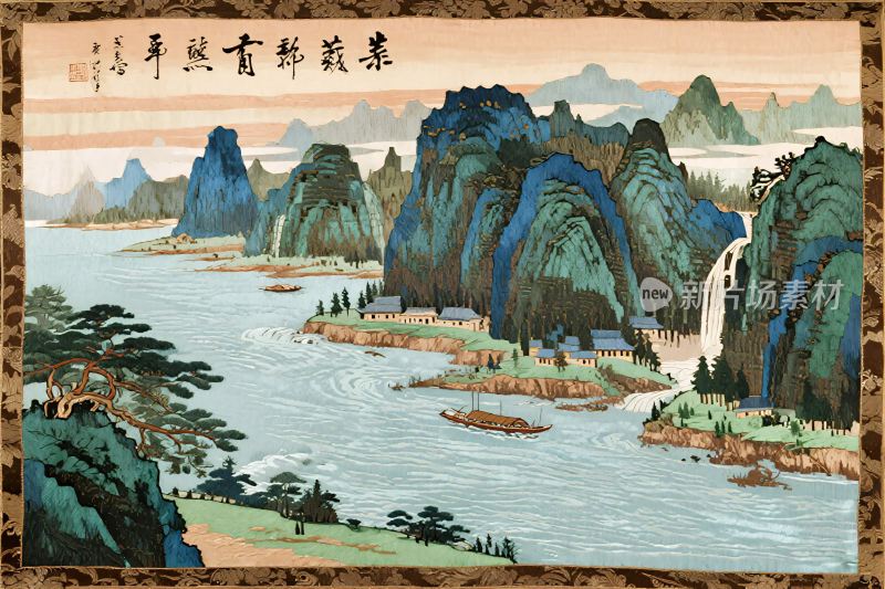 传统山水风景古画