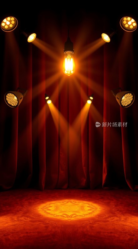 舞台灯光下的璀璨瞬间