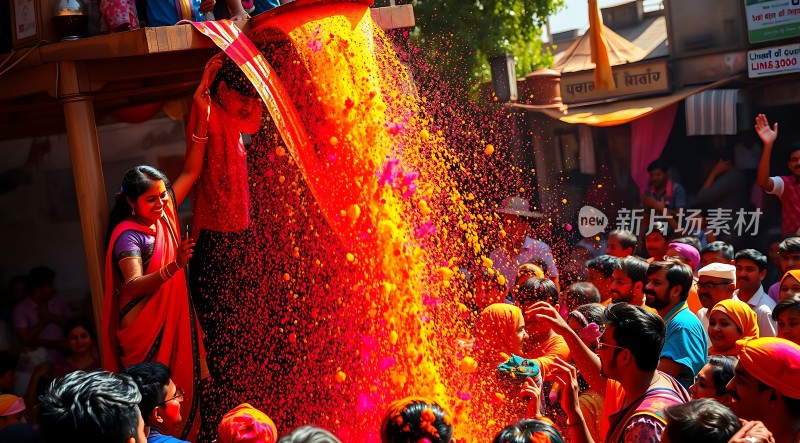 彩色粉末节欢乐与色彩的盛宴
