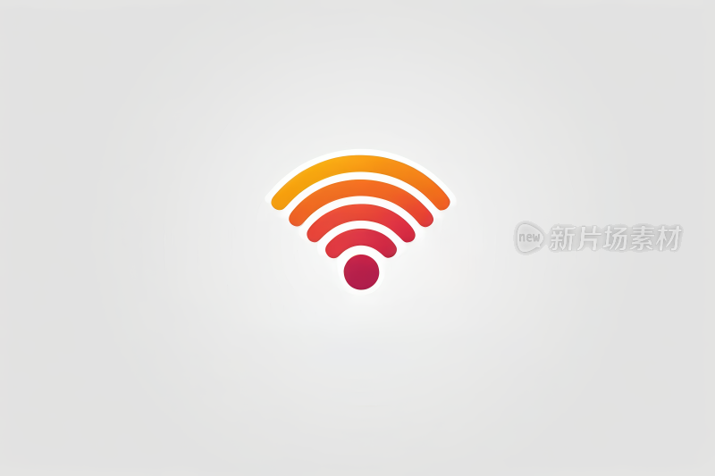 白色背景上的 wifi 图标特写图片