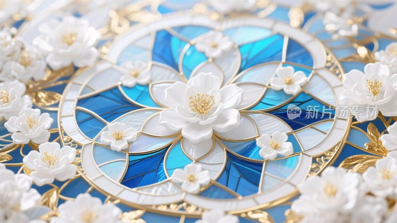 唯美花卉艺术插画