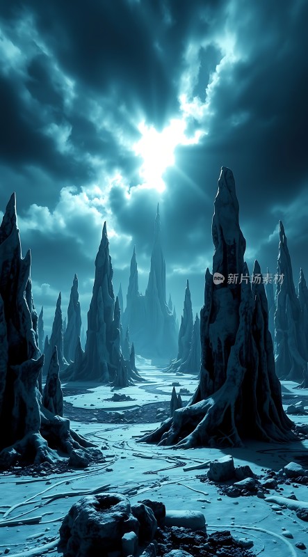 冰封世界神秘雪原