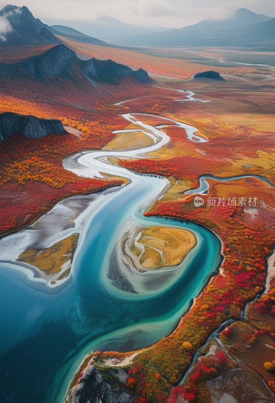 长白山彩林航拍