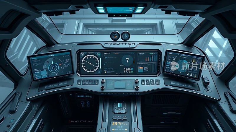 未来驾驶舱科技感十足