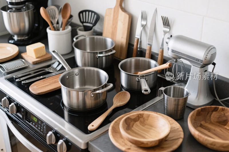厨房厨具摆放场景