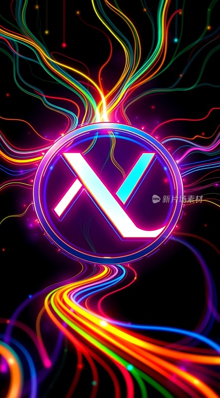 多彩光效环绕XY标志