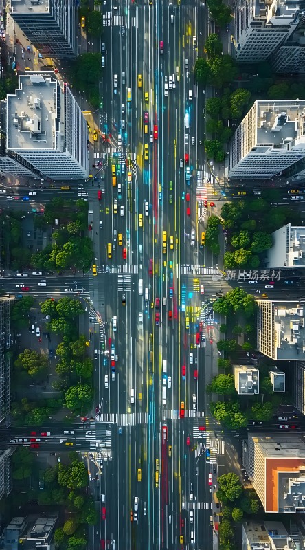 城市交通繁忙景象