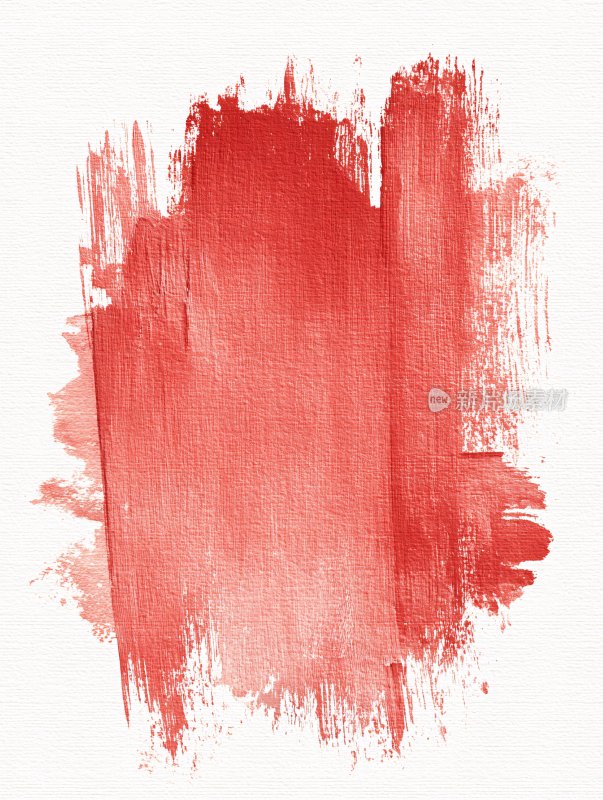 红色水彩笔触图案