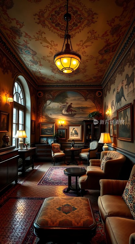 豪华客厅古典艺术氛围浓厚