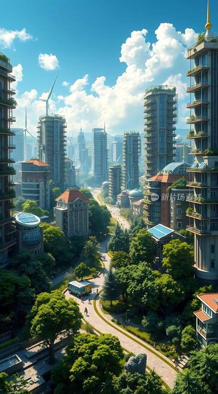 未来之城绿色生态与科技融合