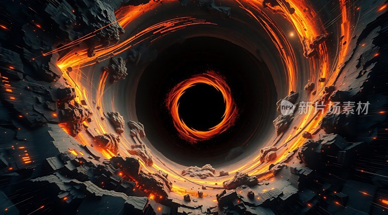 黑洞漩涡星际奇观
