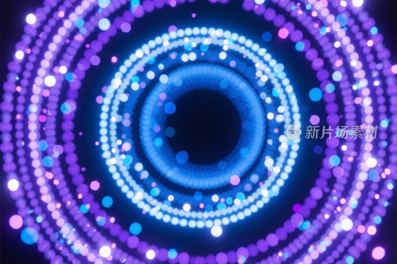 环形光效艺术插画