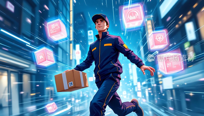 未来快递员速度与科技的完美结合