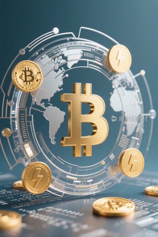 数字货币科技插画