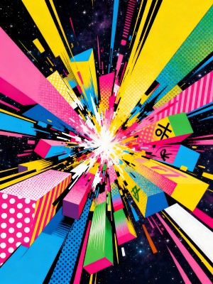 多彩几何爆炸艺术 多彩几何爆炸艺术