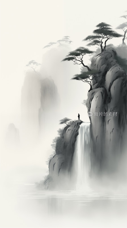 水墨山水画