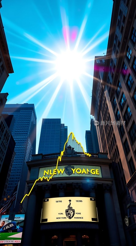 纽约证券交易所阳光下的金融脉搏