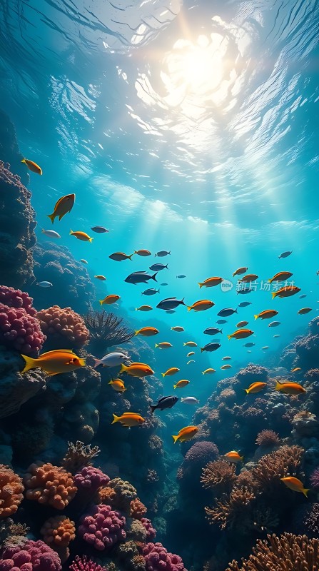 阳光下的海底世界