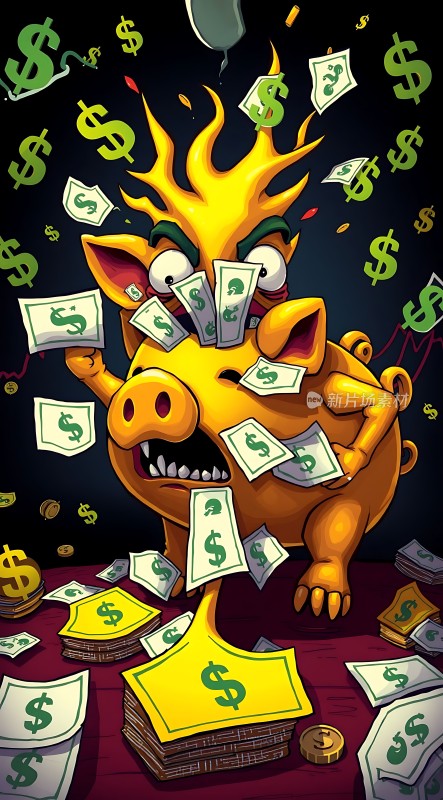 金钱风暴猪与美元的狂欢