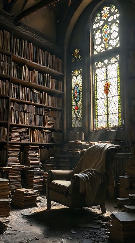 废弃书屋里的旧时光