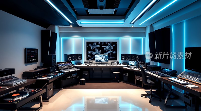 现代录音棚高端设备专业环境
