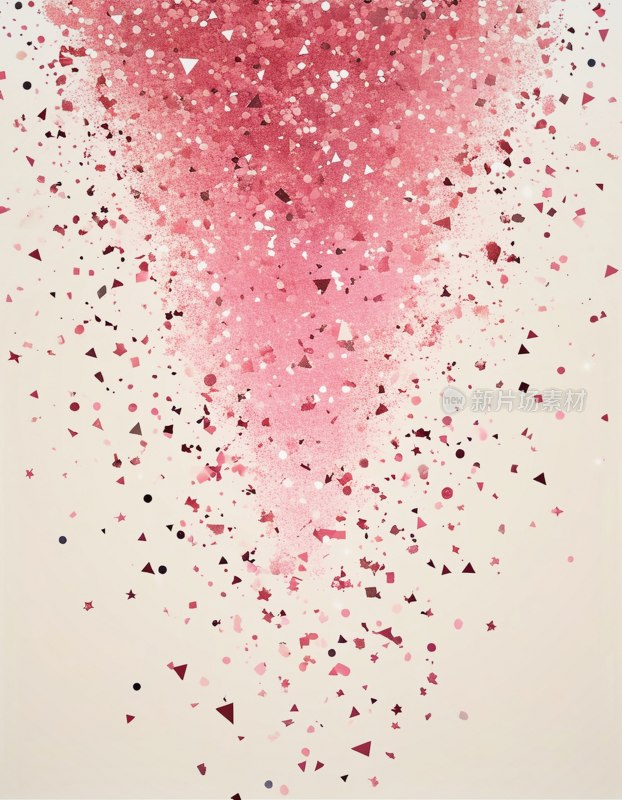 粉彩颗粒散落横幅