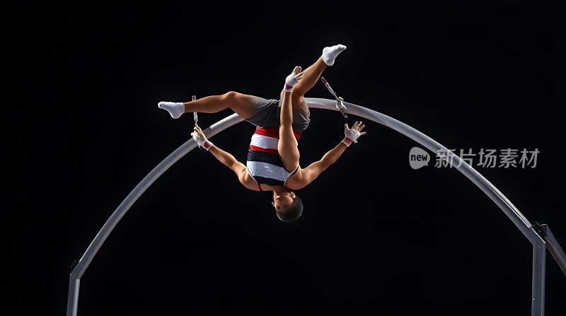 空中飞人展示高难度动作