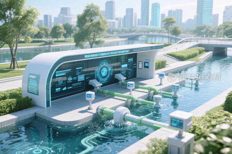 未来水处理设施概念图