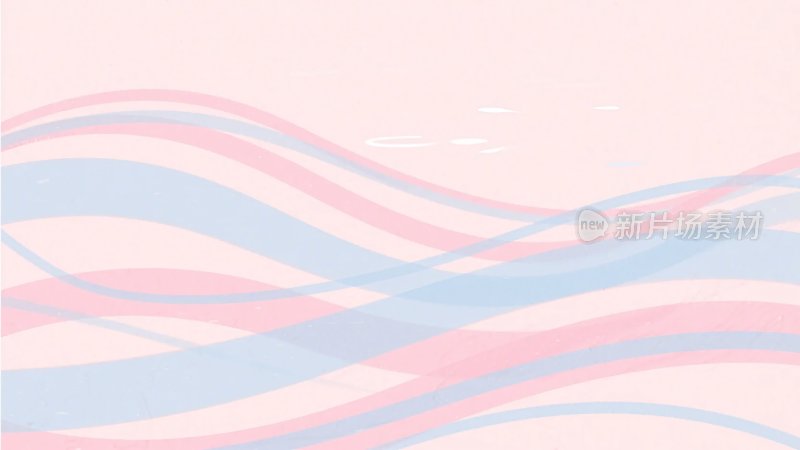 粉蓝渐变波浪背景图