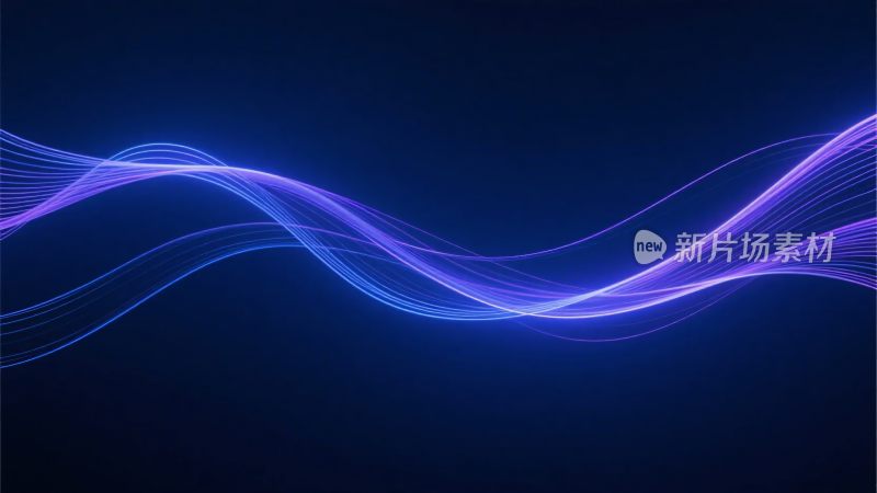 蓝色紫色动感线条背景图