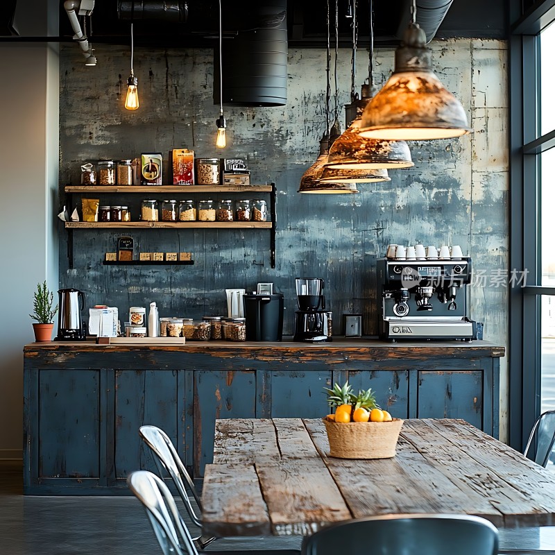 复古咖啡店温馨一角