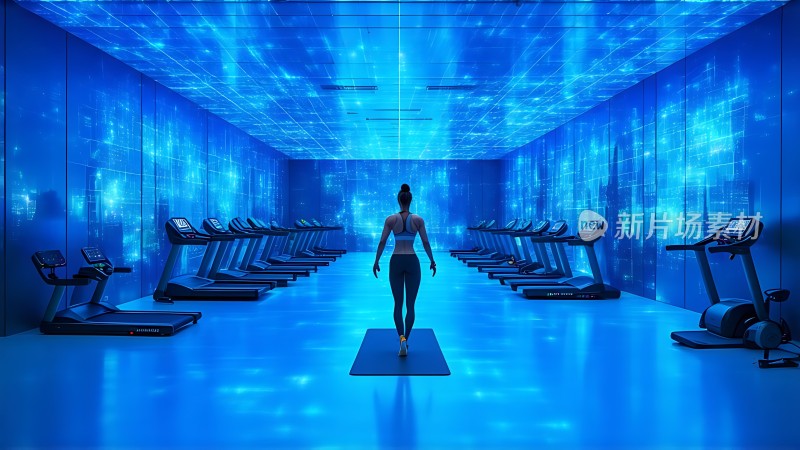 未来健身房科技感十足