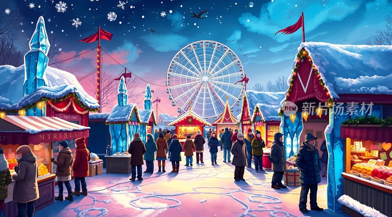 冬日集市狂欢夜